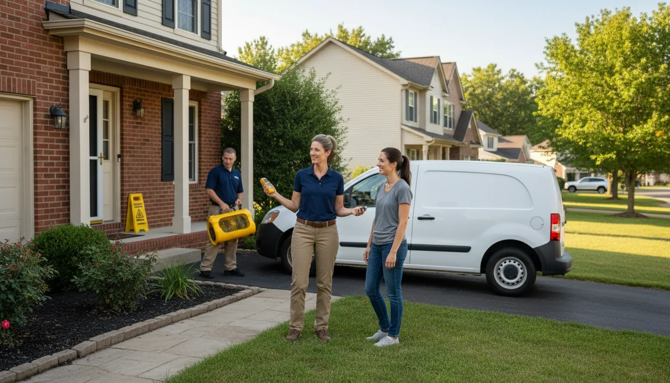 Residential water damage restoration in Cawood, KY